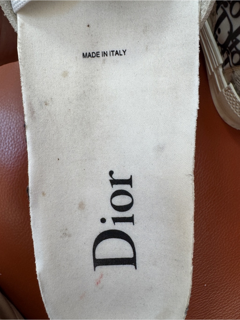 Dior Black & White Oblique High-Top Sneakers, - Picture 9 of 9